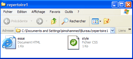 une feuille de style et un document XHTML