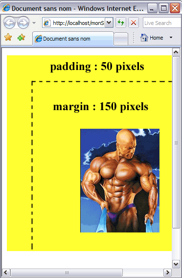 la propriété CSS margin